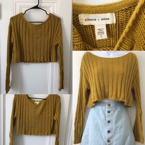 UO Silence + Noise Cropped Sweater